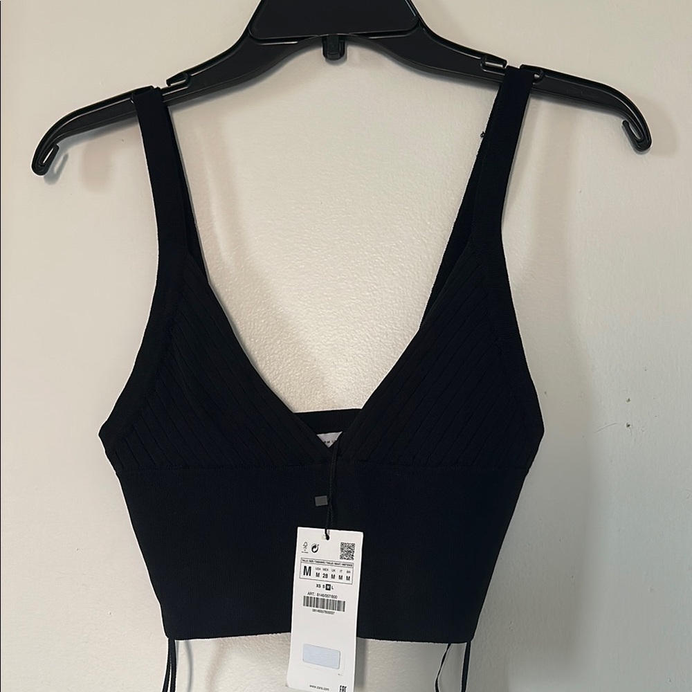 New Zara Black Women Top